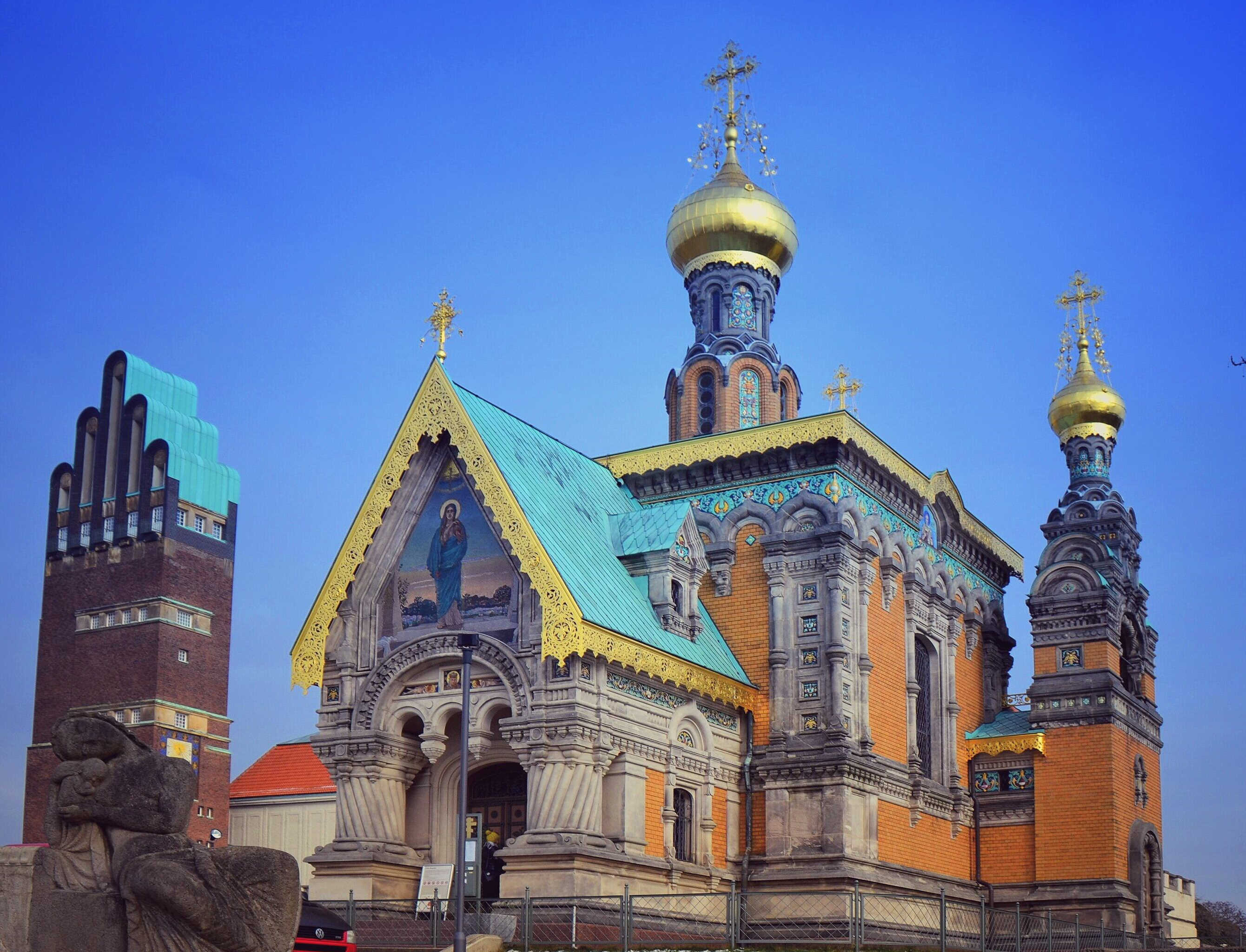 Ausflugsziele rund um Darmstadt z.B. die Mathildenhöhe in Darmstadt